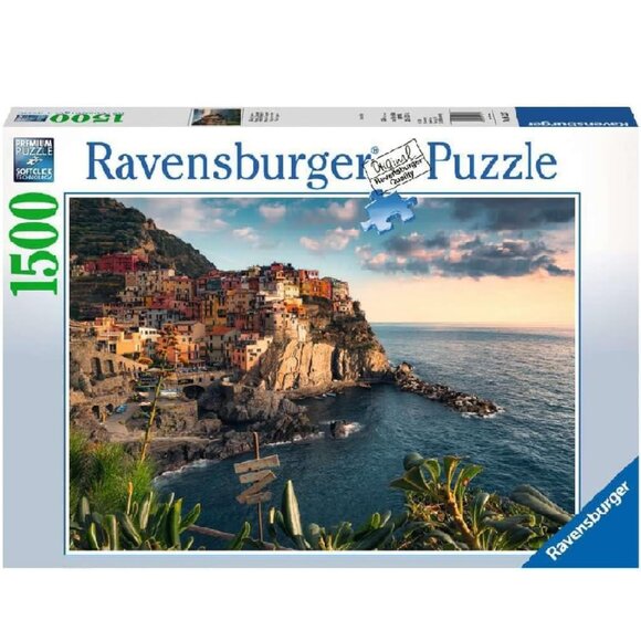New sealed Ravensburger 1500pcs Puzzle-Vue sur les Cinque Terre | Adult Puzzles - Picture 1 of 11